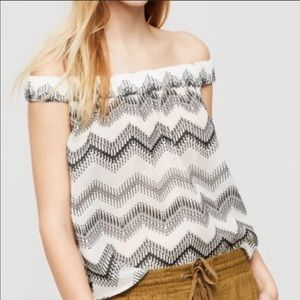 Lou & Grey Off The Shoulder Zig Zag Top